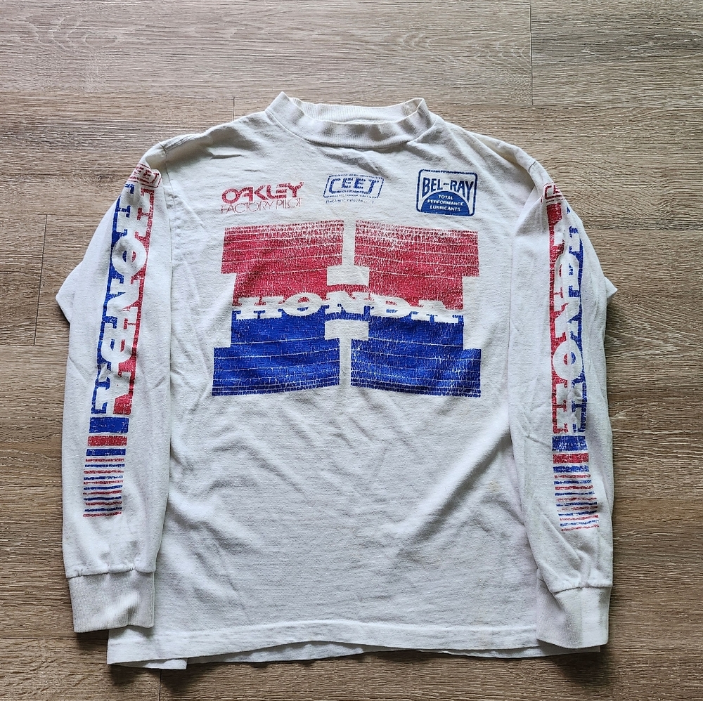 RARE Vintage 80s Honda long sleeve tshirt